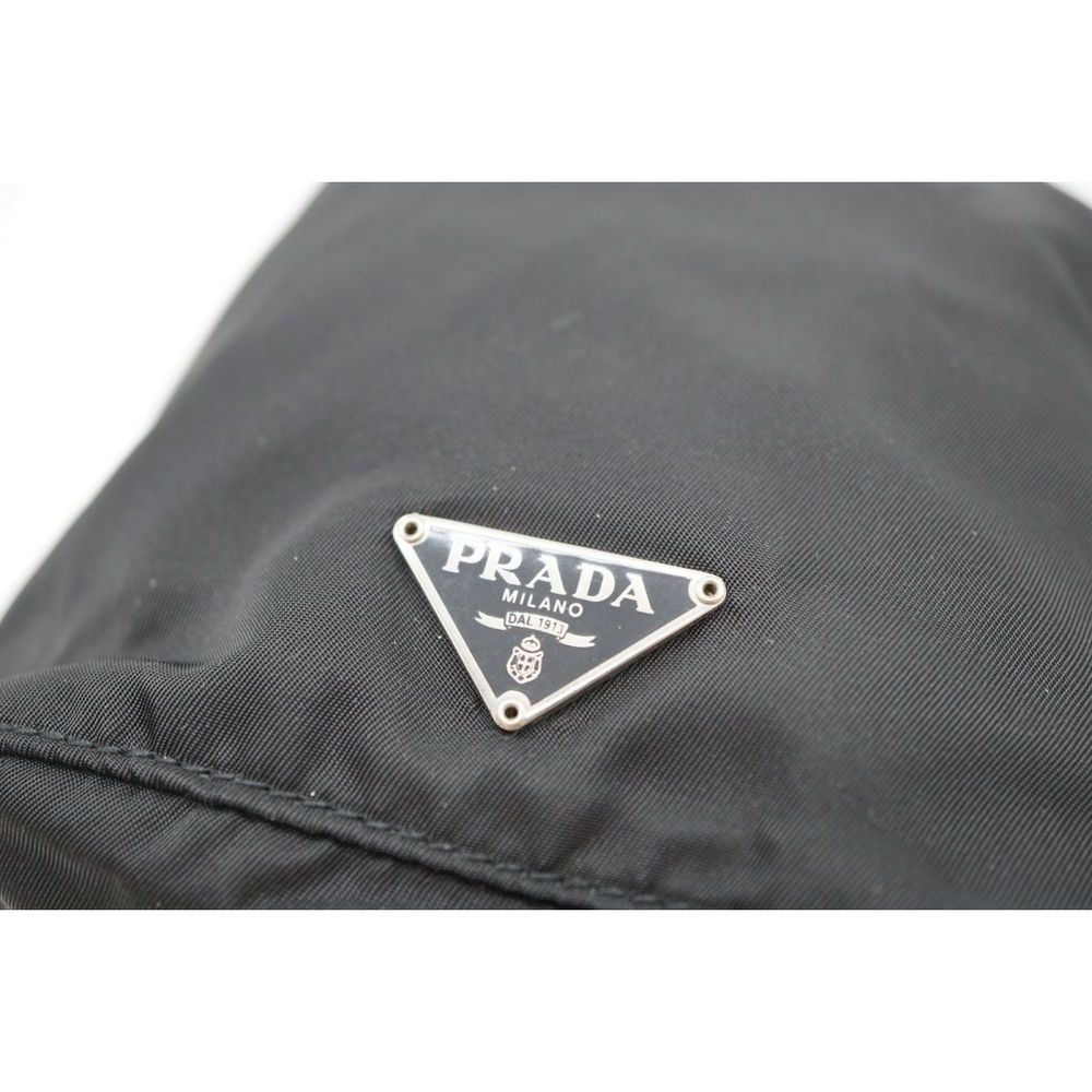 Prada Mini Drawstring Bag Pouch Triangle Tessuto … - image 5